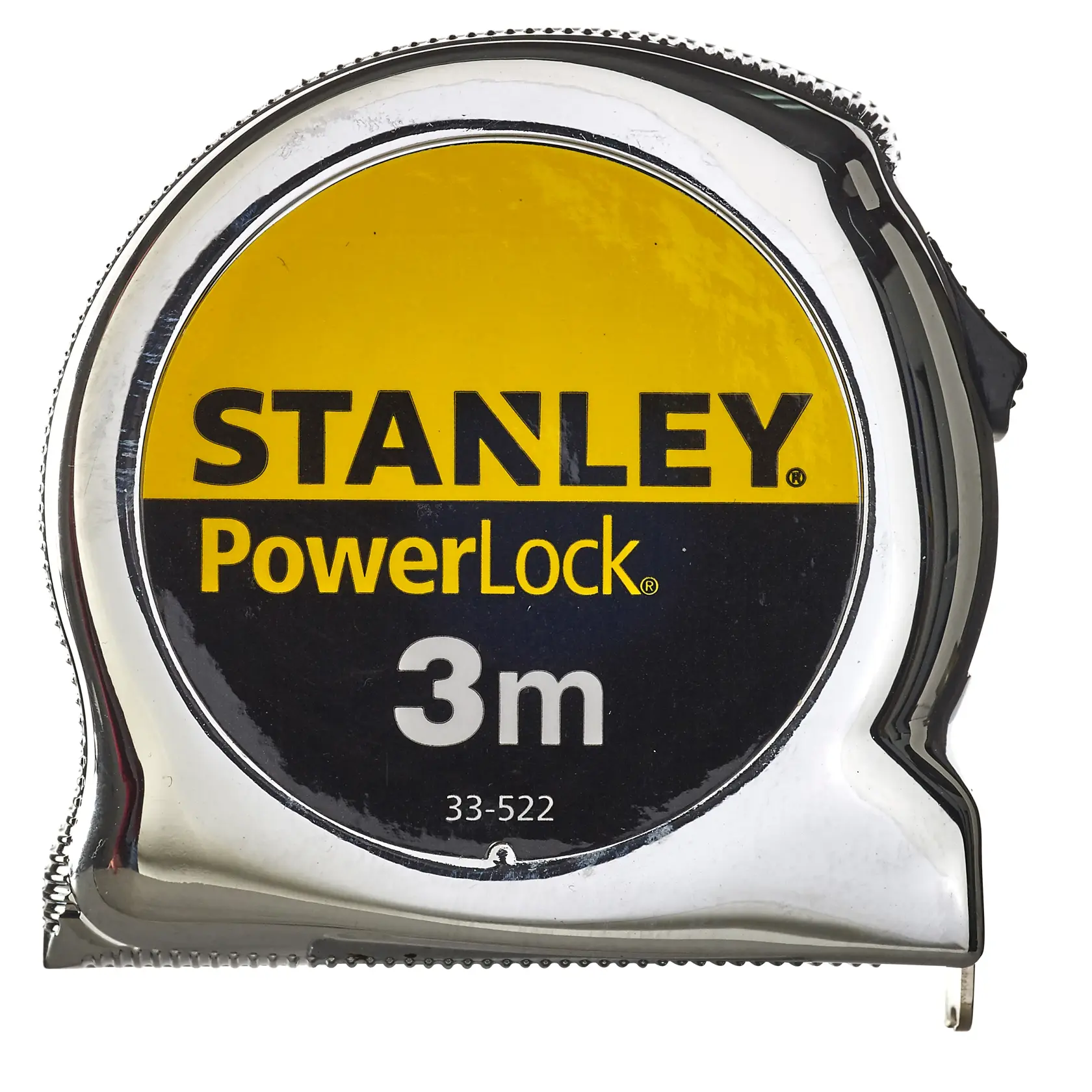 Stanley PowerLock 3m Maßband mit Chromgehäuse, Produktcode 33-522.