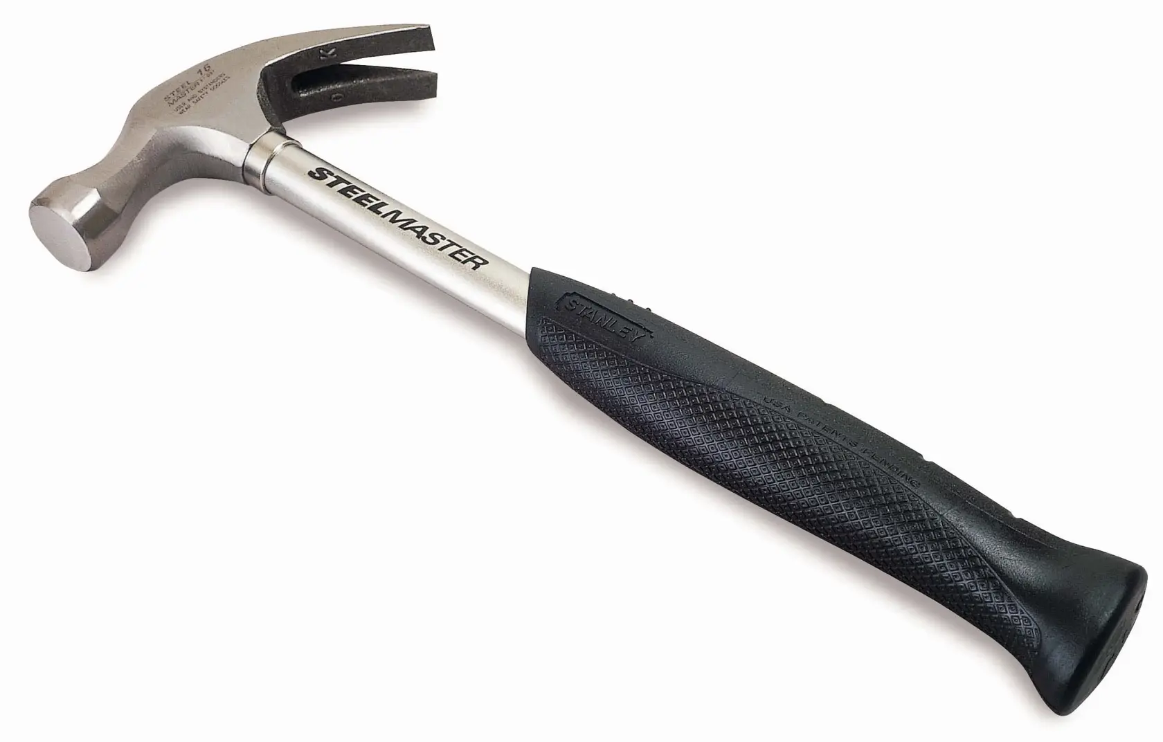 Stanley Steelmaster Hammer mit schwarzem Griff und Klaue, geeignet für Bau- und Holzarbeiten.
