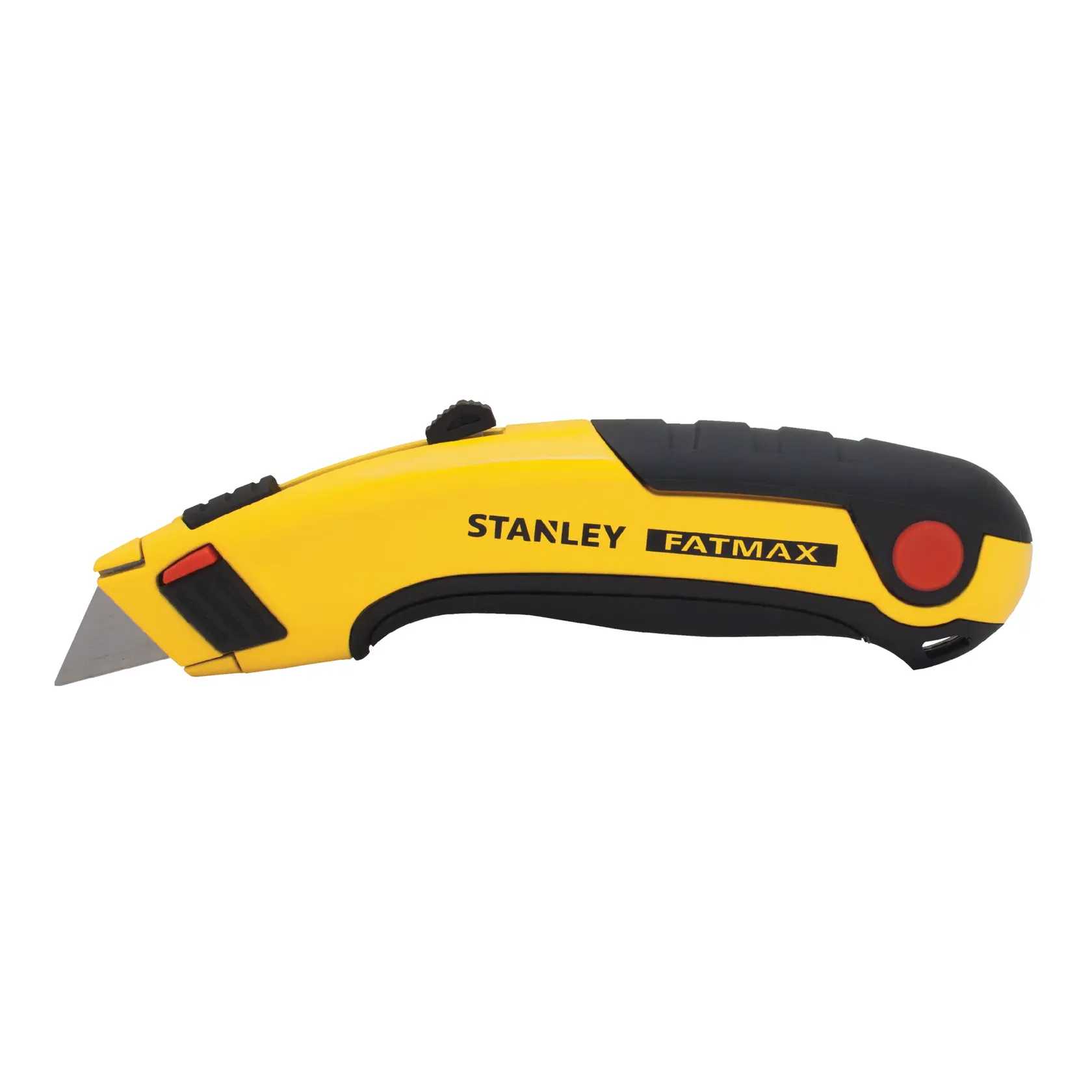 Stanley Fatmax gelb-schwarzes Cutter-Messer mit einziehbarer Klinge und ergonomischem Griff.