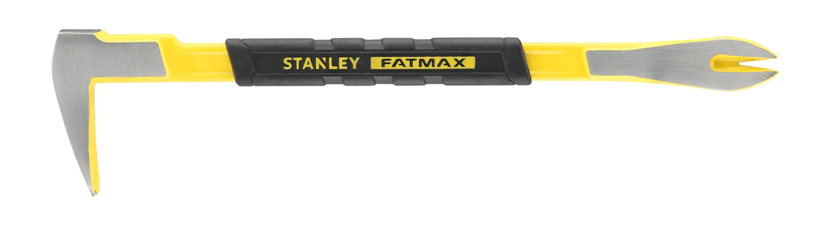 STANLEY FMHT1-55010 Brecheisen mit gelbem Griff und schwarzem Griffstück, Seitenansicht auf weißem Hintergrund.