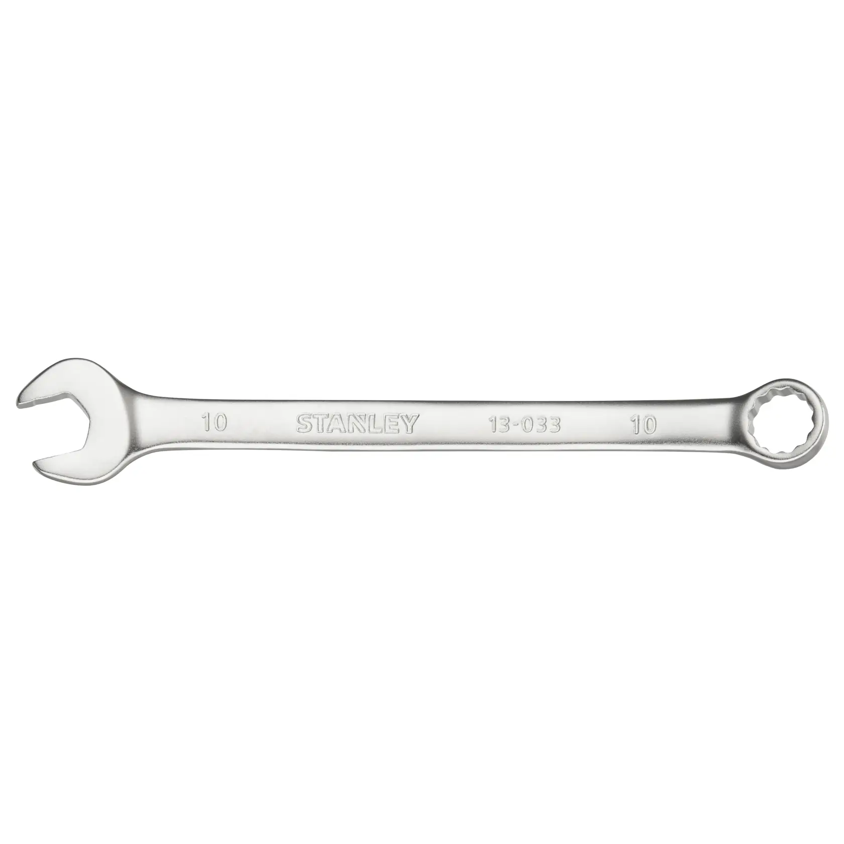 STANLEY FMMT13033-0 Kombination-Schlüssel, silber, horizontale Ansicht, Produktfotografie.