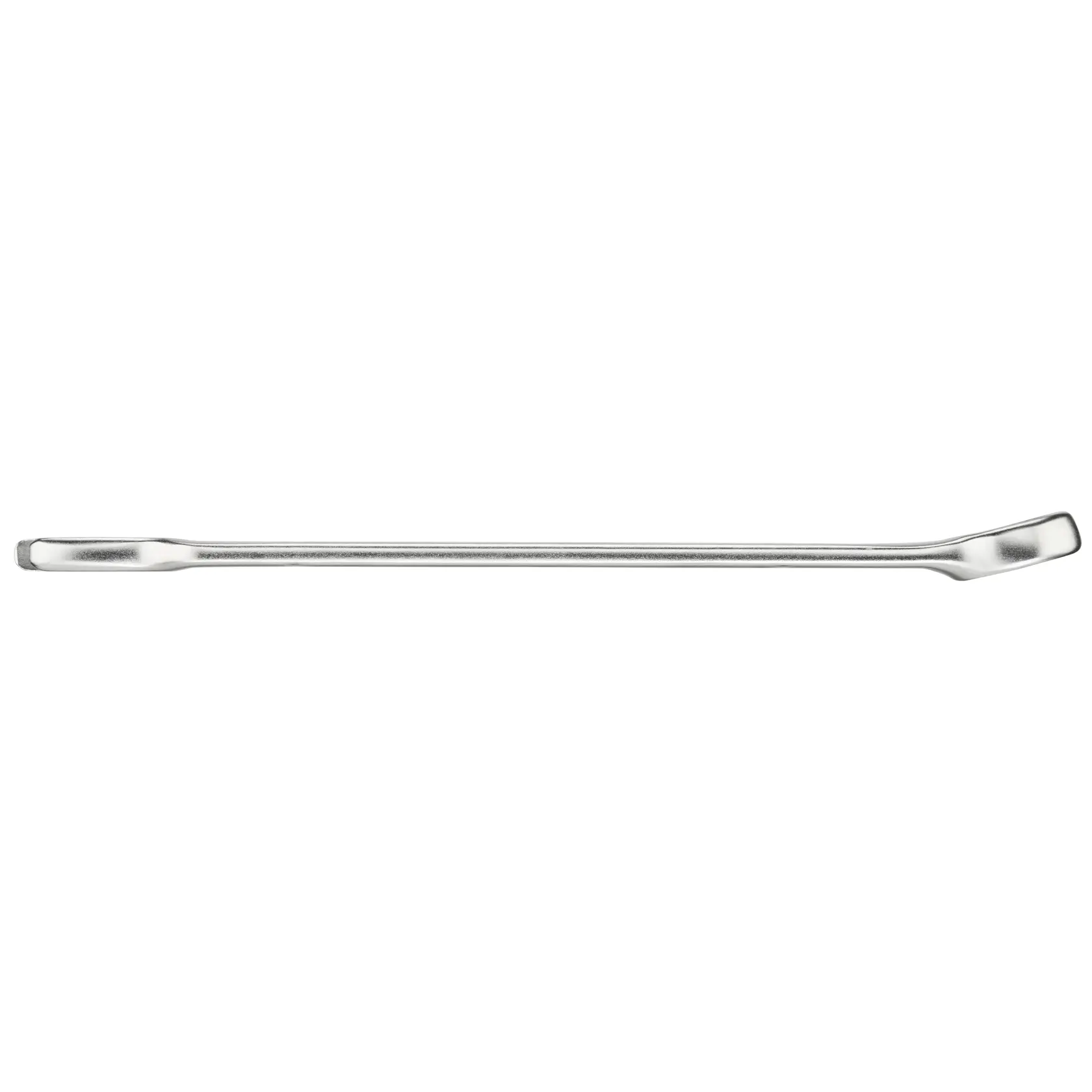 Silbernes Brecheisen STANLEY FMMT13040-0, Seitenansicht auf weißem Hintergrund.