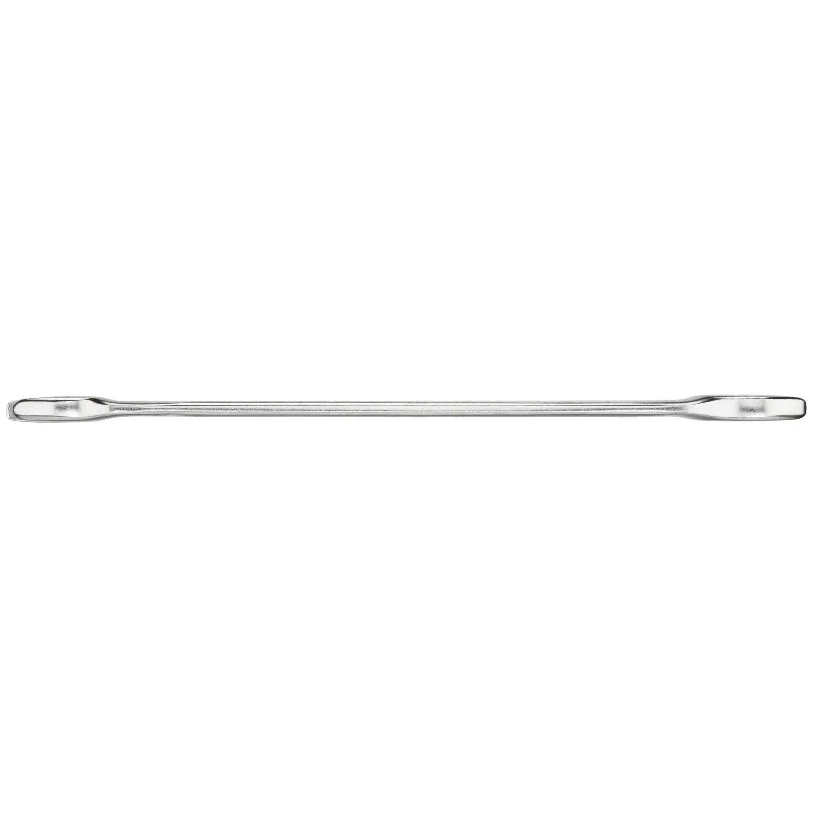 STANLEY FMMT13066-0 doppelseitige flache Brechstange, silbernes Metall, Seitenansicht auf weißem Hintergrund.