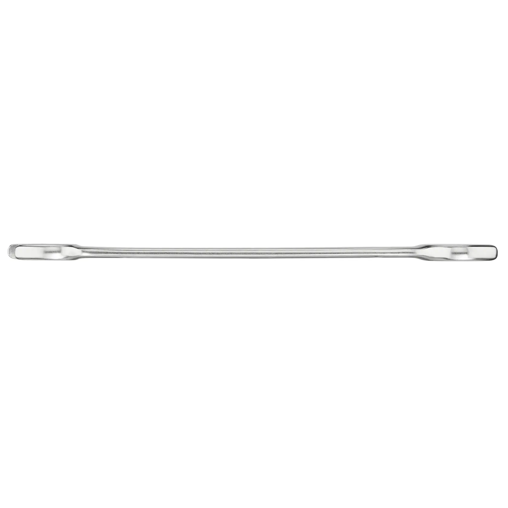 STANLEY FMMT13068-0 Doppelend-Ringschlüssel, silberfarbenes Metall, Seitenansicht, weißer Hintergrund.