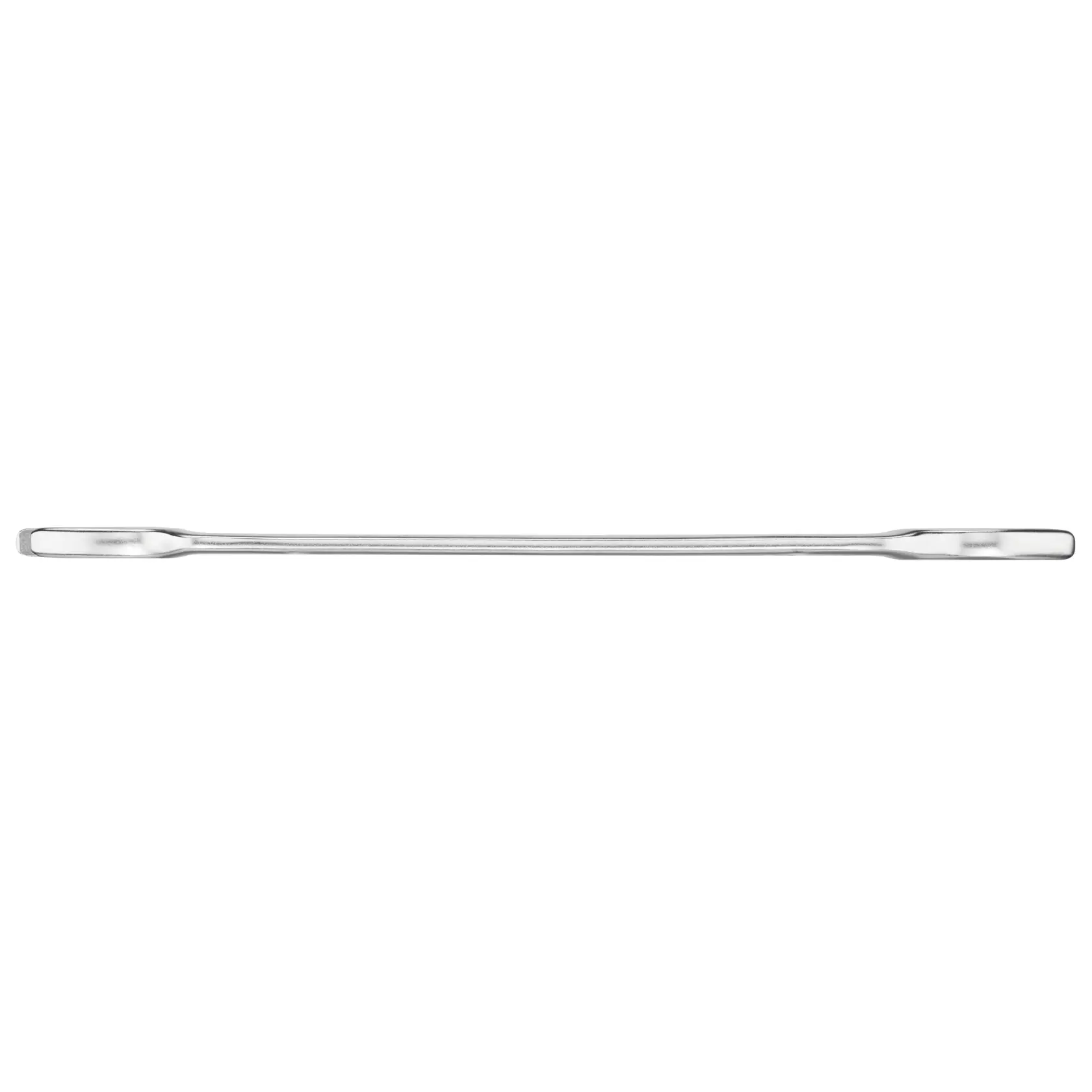 STANLEY FMMT13069-0 silberfarbige doppelseitige flache Brechstange, seitliche Aufnahme auf weißem Hintergrund.