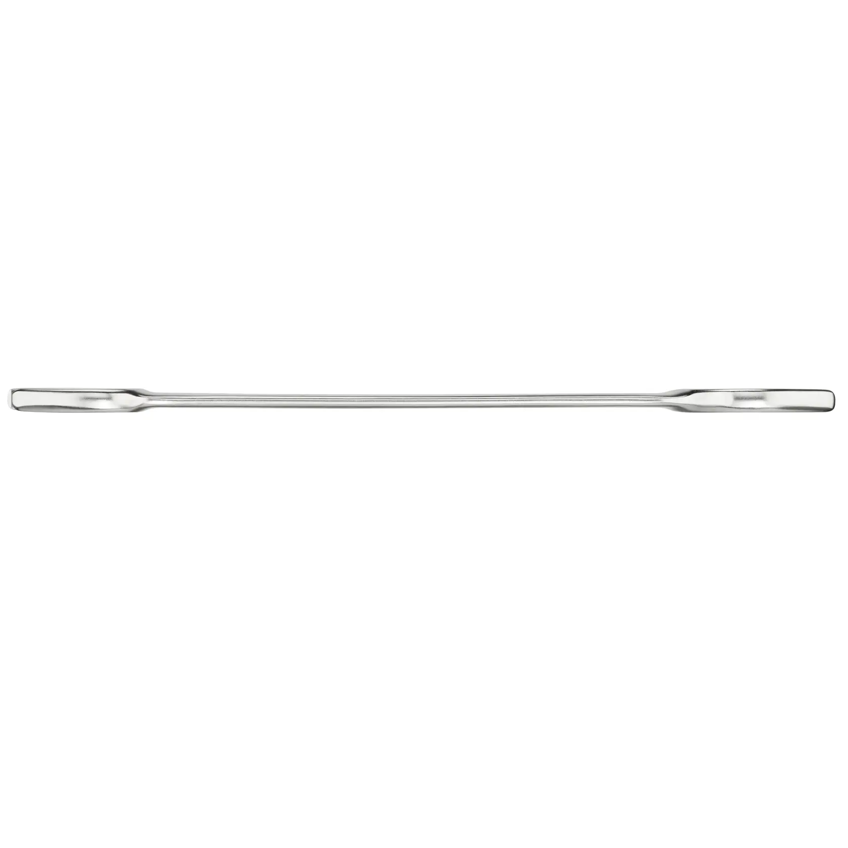 STANLEY FMMT13074-0 flacher, doppelseitiger Brecheisen, silbernes Metall, Seitenansicht auf weißem Hintergrund.