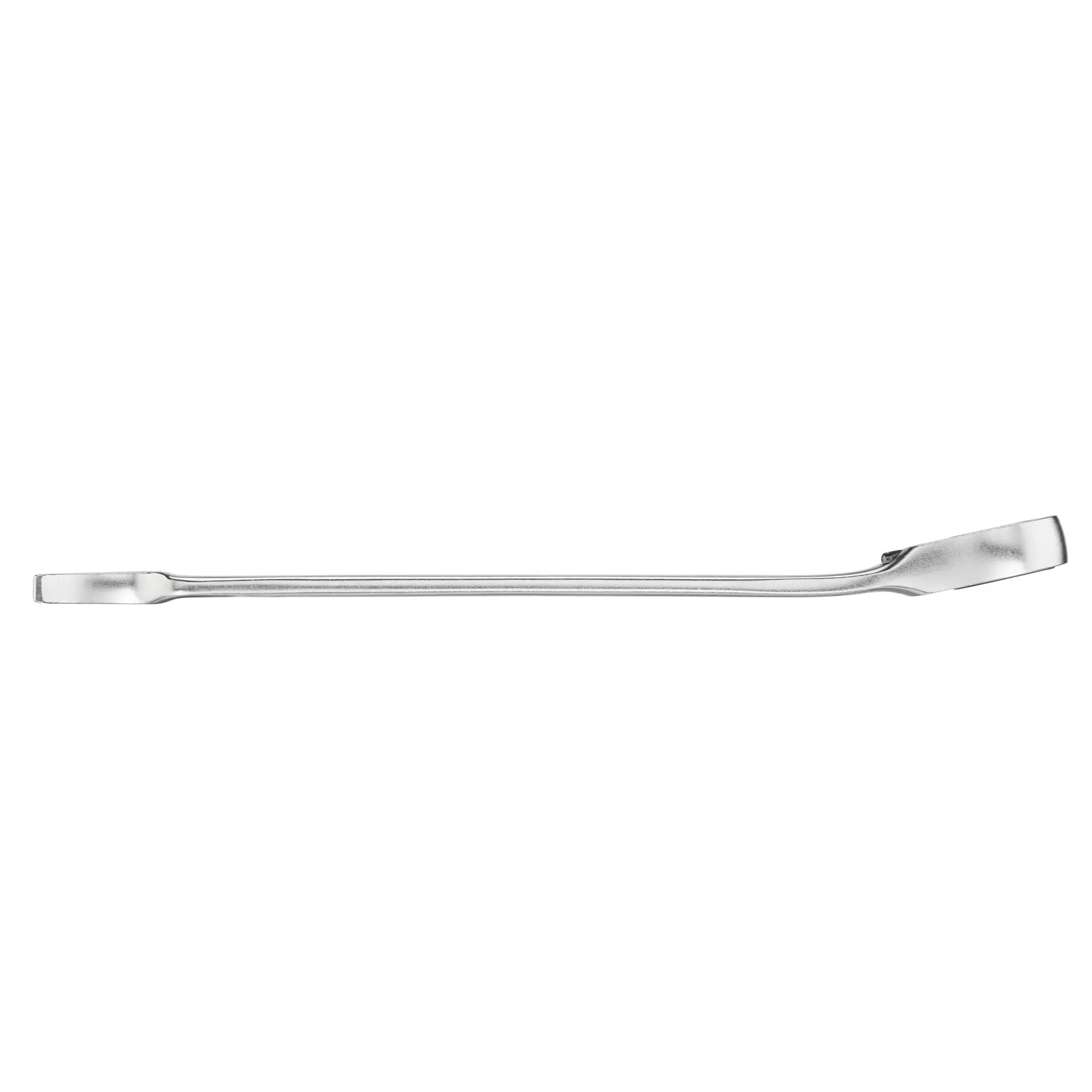 STANLEY FMMT13083-0 flacher Brecheisen, silberfarbenes Metall, Seitenansicht auf weißem Hintergrund.