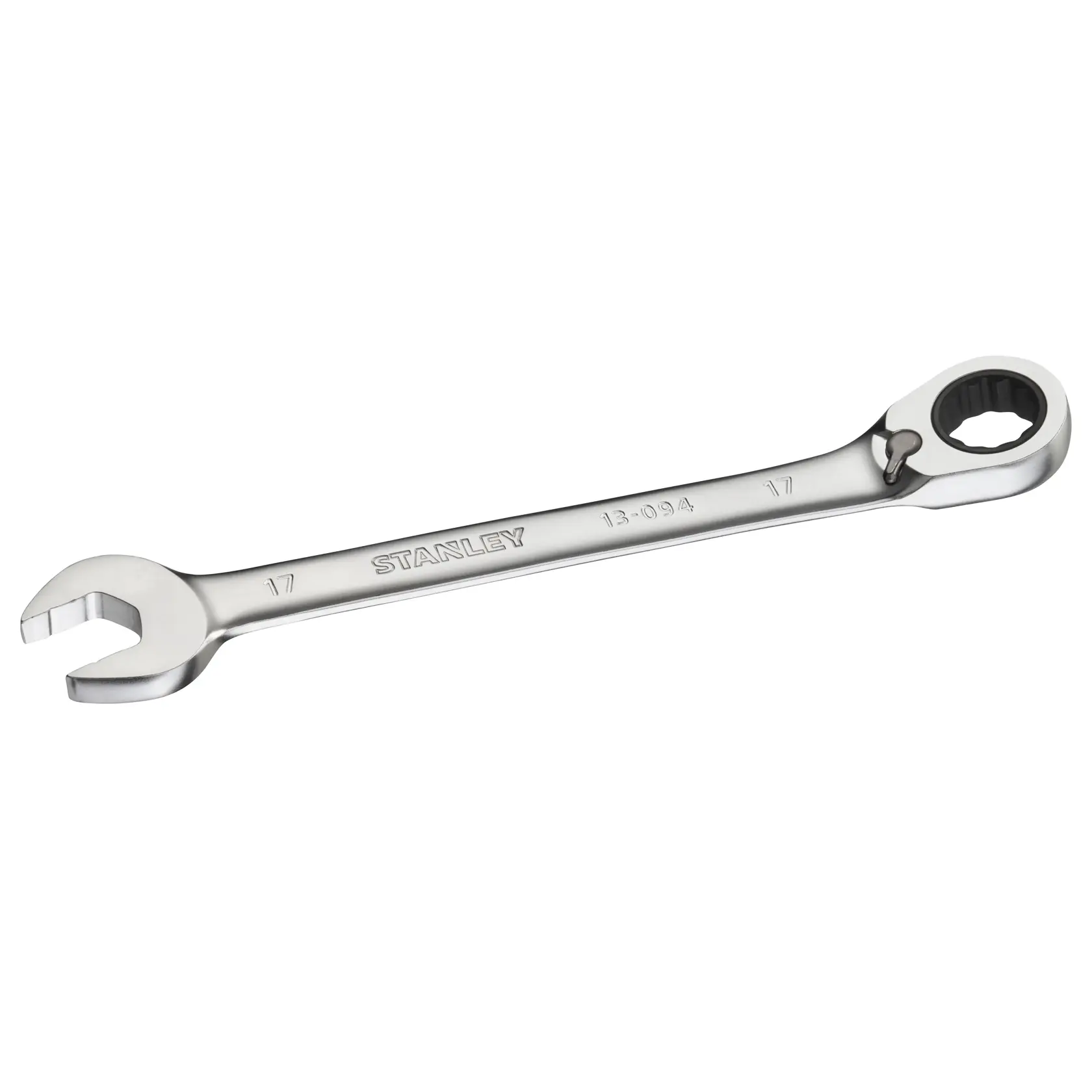 STANLEY FMMT13094-0 silberne Kombination Ratsche, Seitenansicht, Werkzeugkategorie.