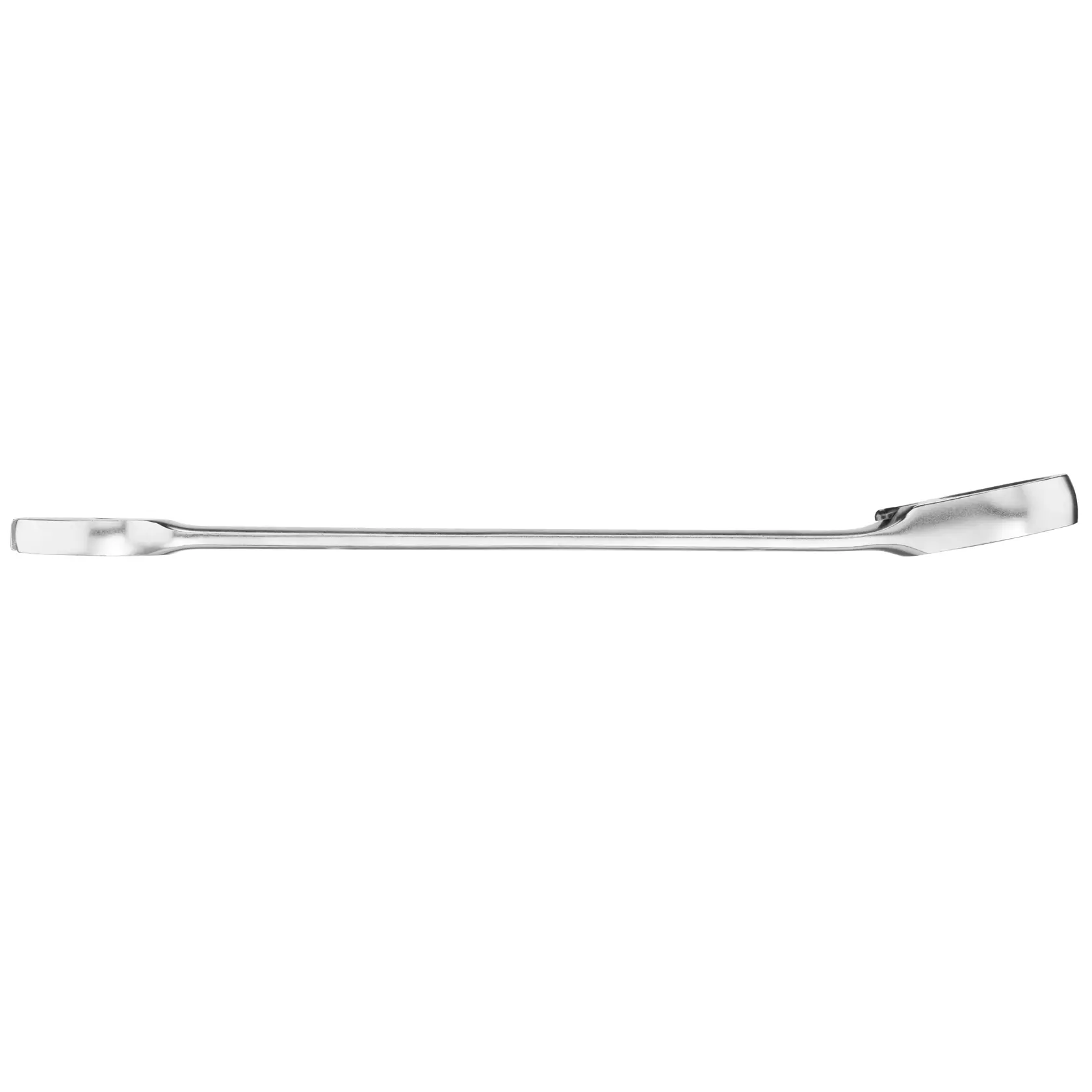 STANLEY FMMT13096-0 silberne flache Brechstange Seitenansicht, fotografiert vor weißem Hintergrund.