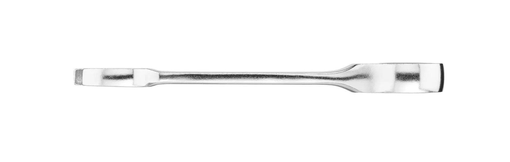 Metall-Flachhebel mit abgeschrägten Enden, abgebildet auf weißem Hintergrund.