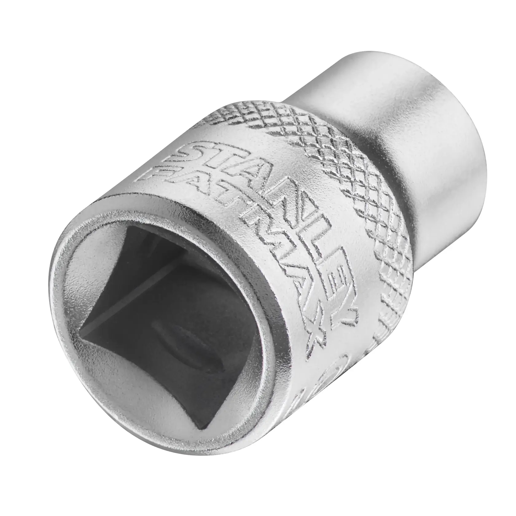STANLEY FMMT17209-0 Metall-Steckschlüssel mit Rändelgriff, schräge Ansicht auf weißem Hintergrund.