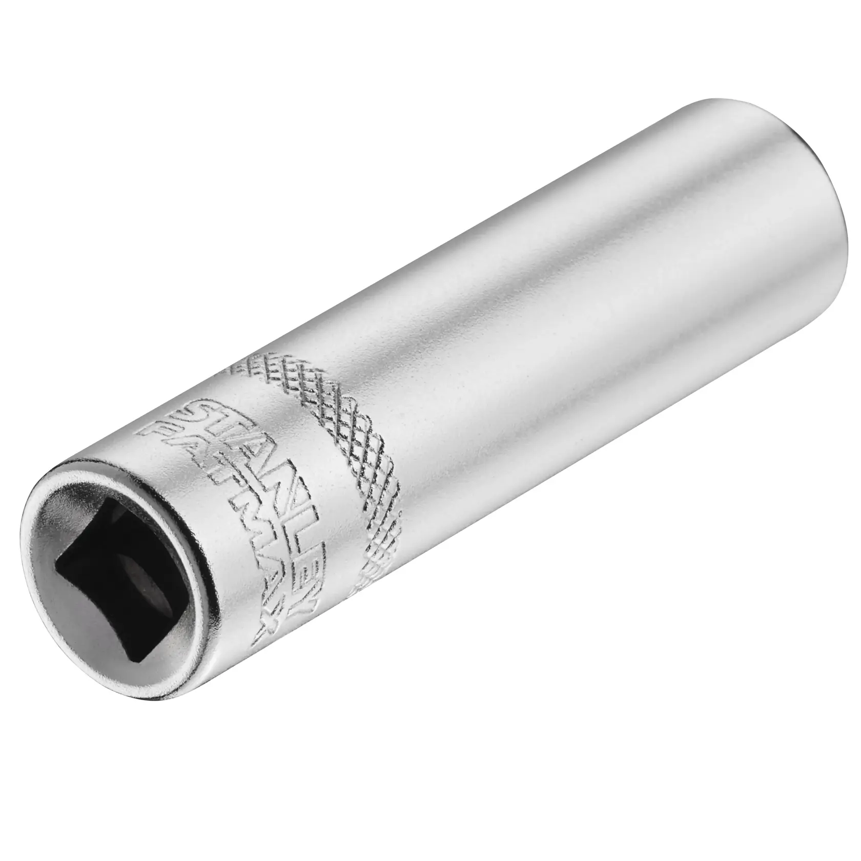 STANLEY FMMT17339-0 Chrom-Steckschlüssel, Fotografie, Seitenansicht auf weißem Hintergrund.