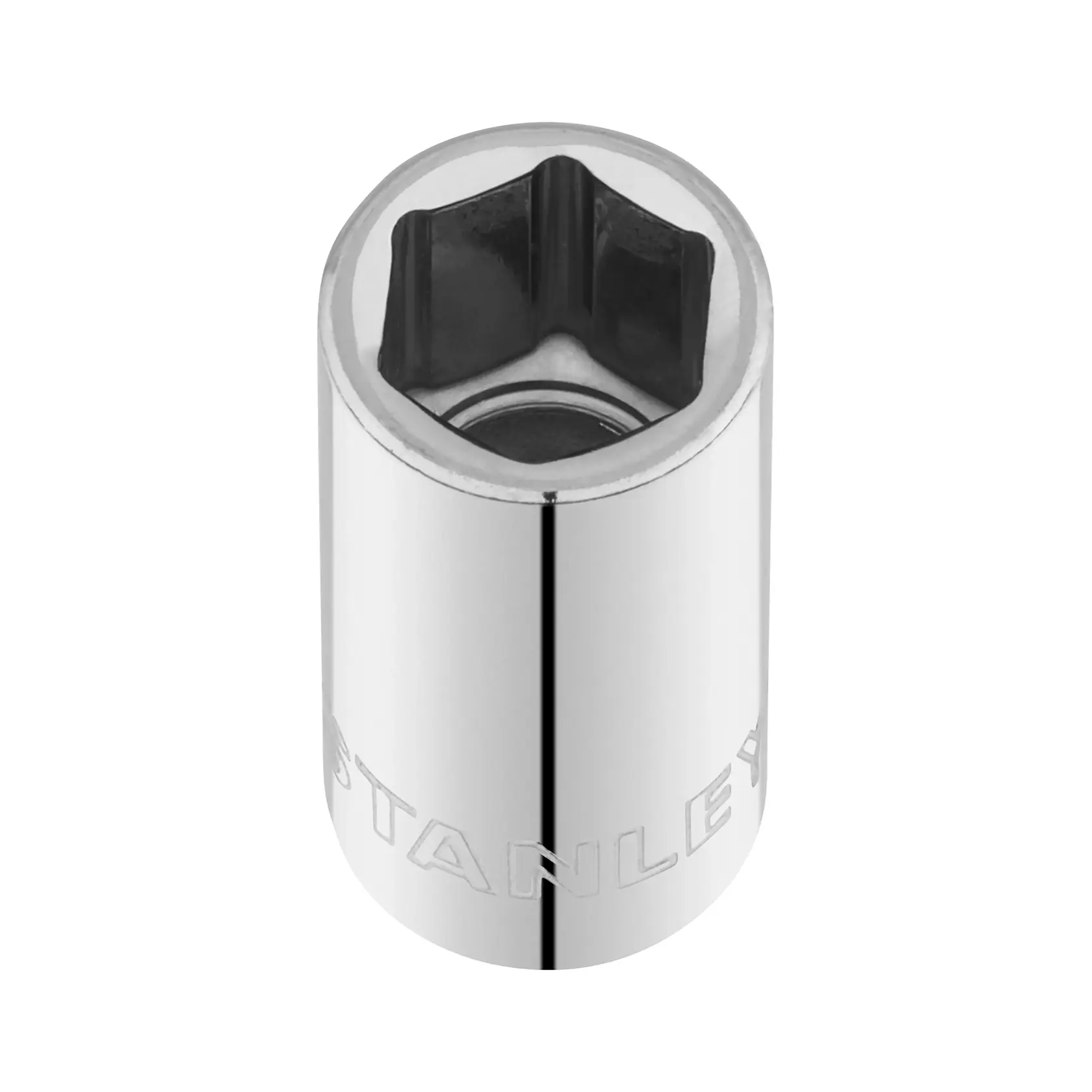 STANLEY STMT86105-0 Chrom-Sechskant-Steckschlüssel, Vorderansicht, Werkzeugkategorie.