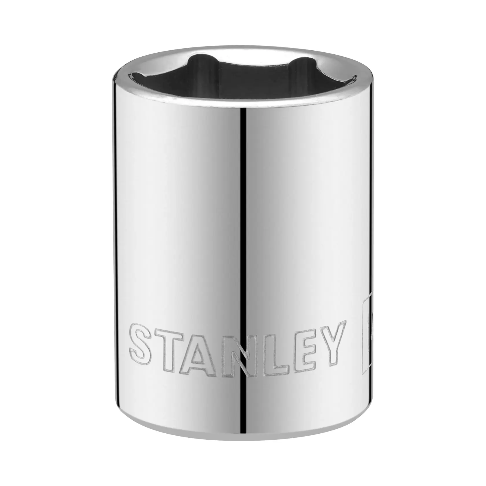STANLEY STMT86311-0 Chrom-Steckschlüsseleinsatz, Produktfoto vor weißem Hintergrund.