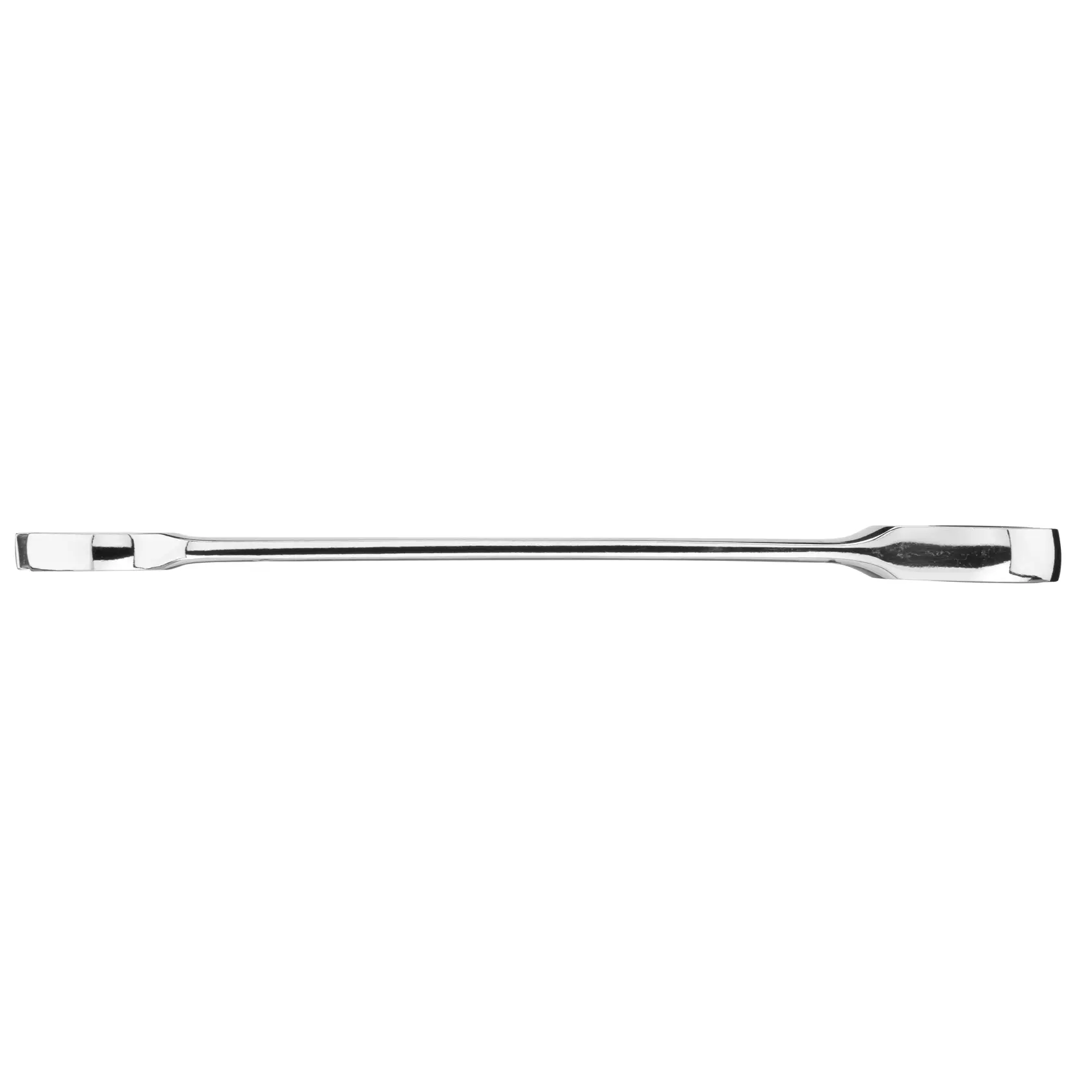 STANLEY STMT89914-0 polierter Stahlhebel, gerade Winkel, Handwerkzeug auf weißem Hintergrund.