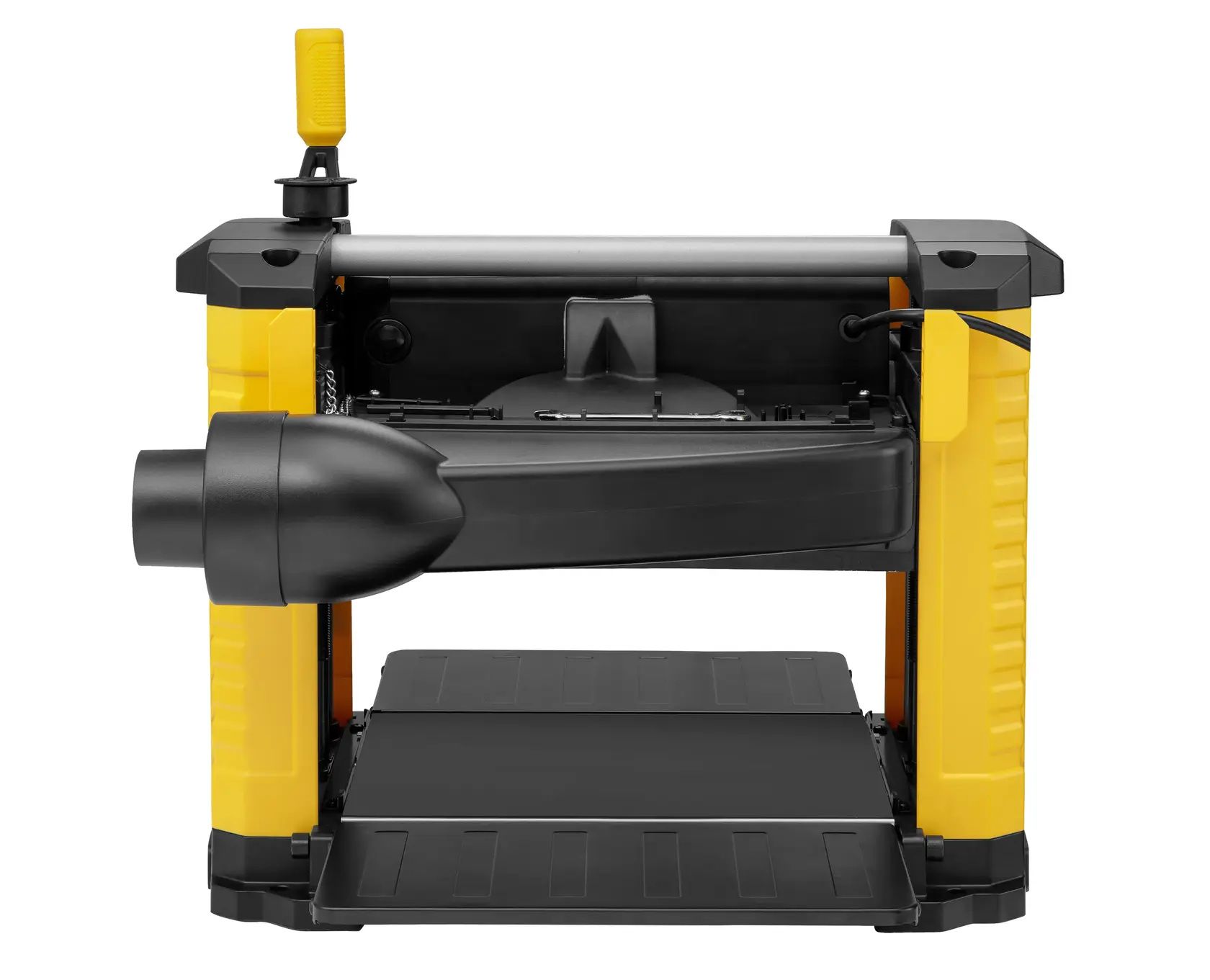 STANLEY Hobel, Vorderansicht, schwarz/gelb, SKUs STP18-B2 STP18-BR STP18-AR STP18-QS STP18-B3 STP18, Fotografie.