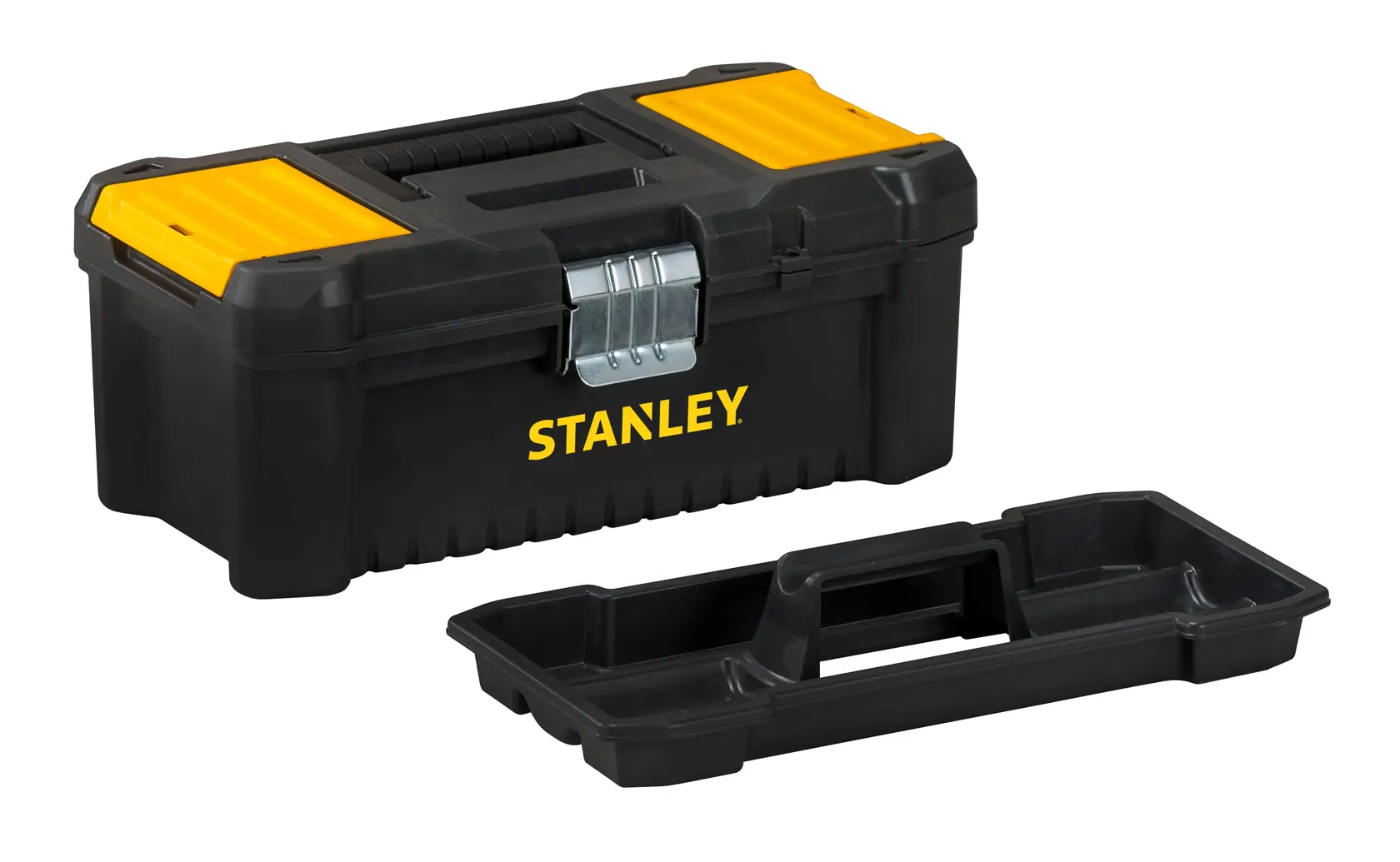 STANLEY Werkzeugbox STST1-75515, STST1-75515-KR, schwarz/gelb, Fotografie, frontal mit Einsatz